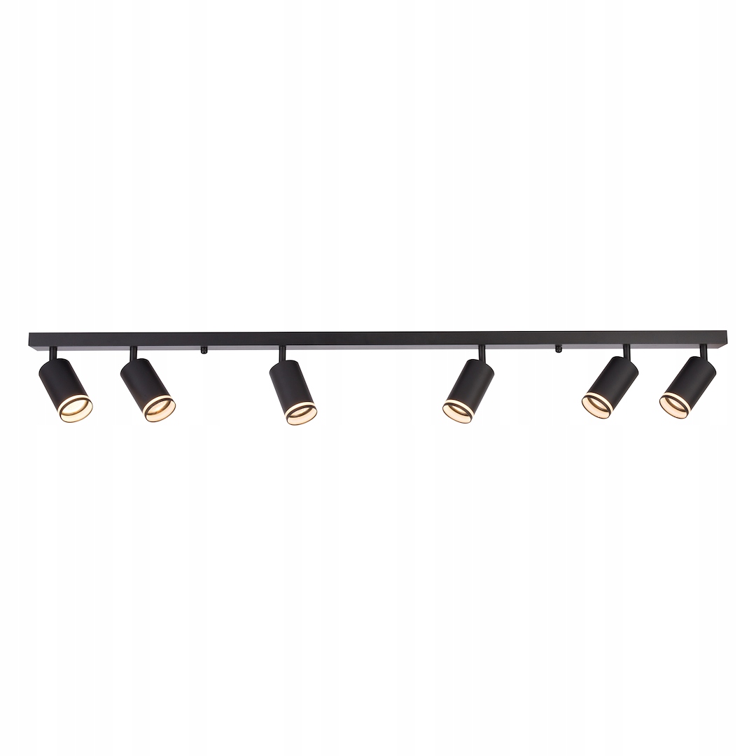 Svítidlo Pipe Ring Spot Černé 6xGU10