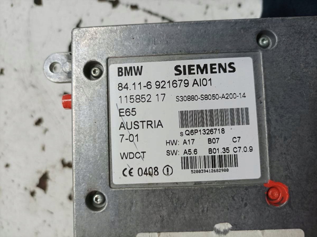 modulo TELEFONU 6921679 Bmw Seria 7 IV (2001-2008) E65/66/67/68