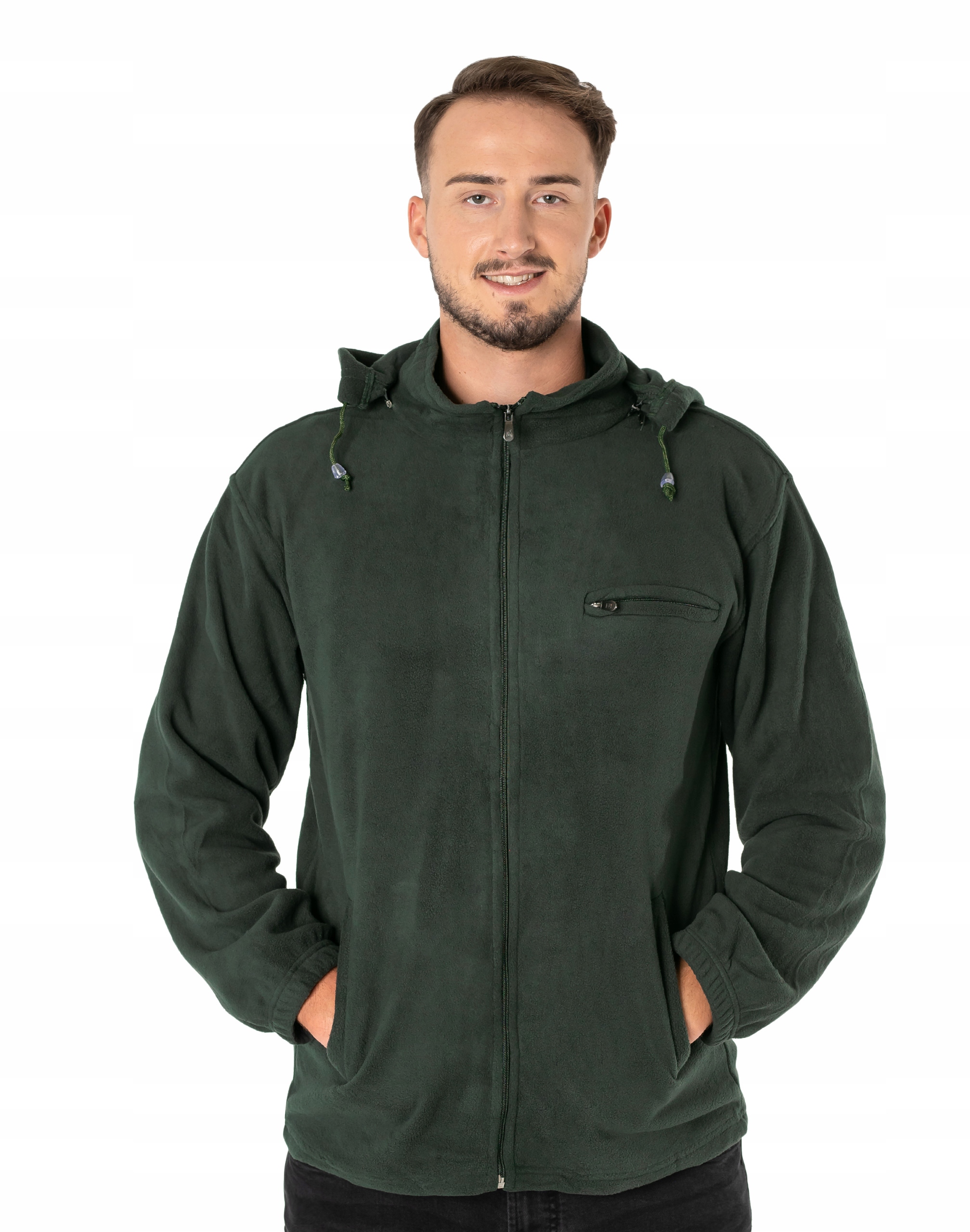 

Ciepła Bluza Polarowa Męska z Kapturem 4062-3 3XL