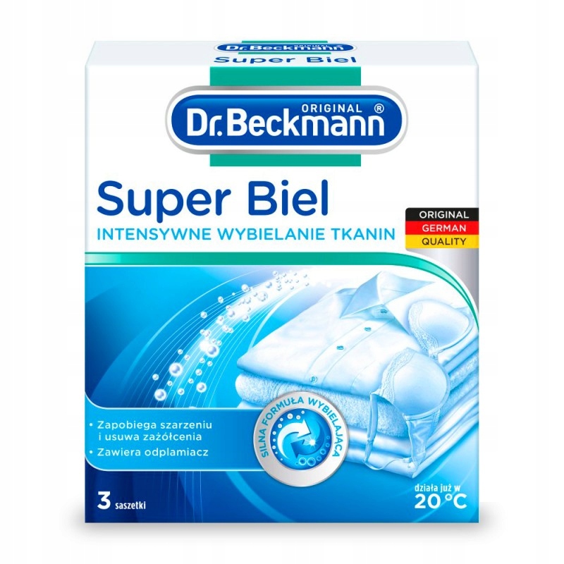 

Saszetki Wybielające Beckmann Biel na 15kg