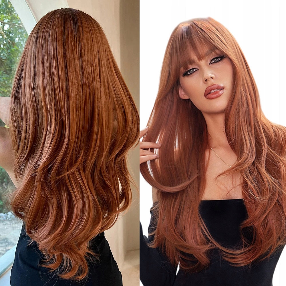 Paruka Orange s ofinou Dlouhé vlasy jako přirozený efekt