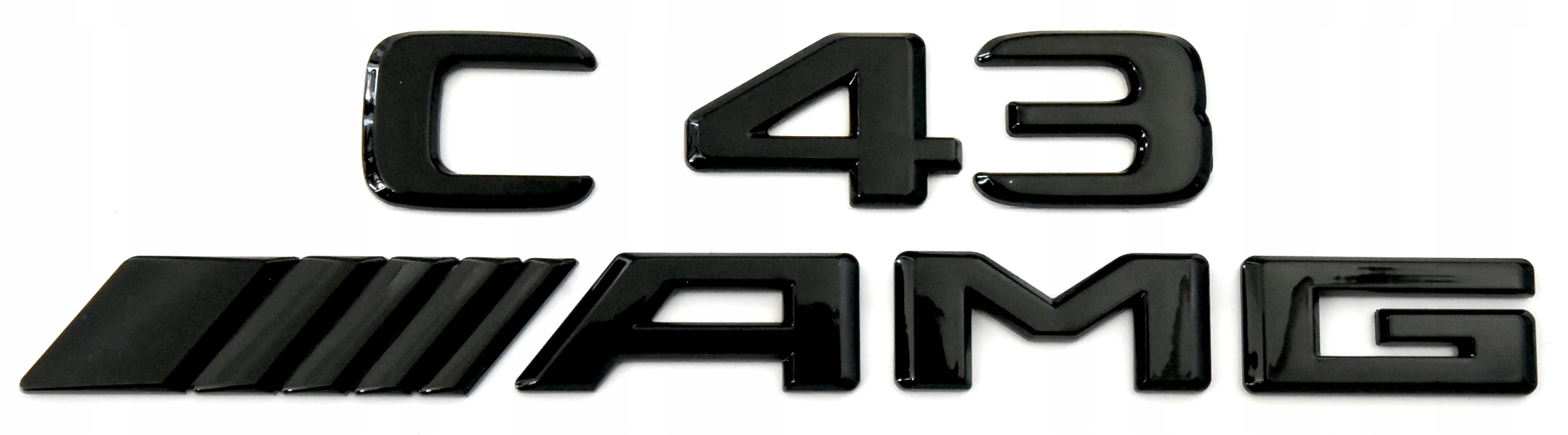 Mercedes-Benz C 43 C43 Amg emblém znak logo nápis čierny