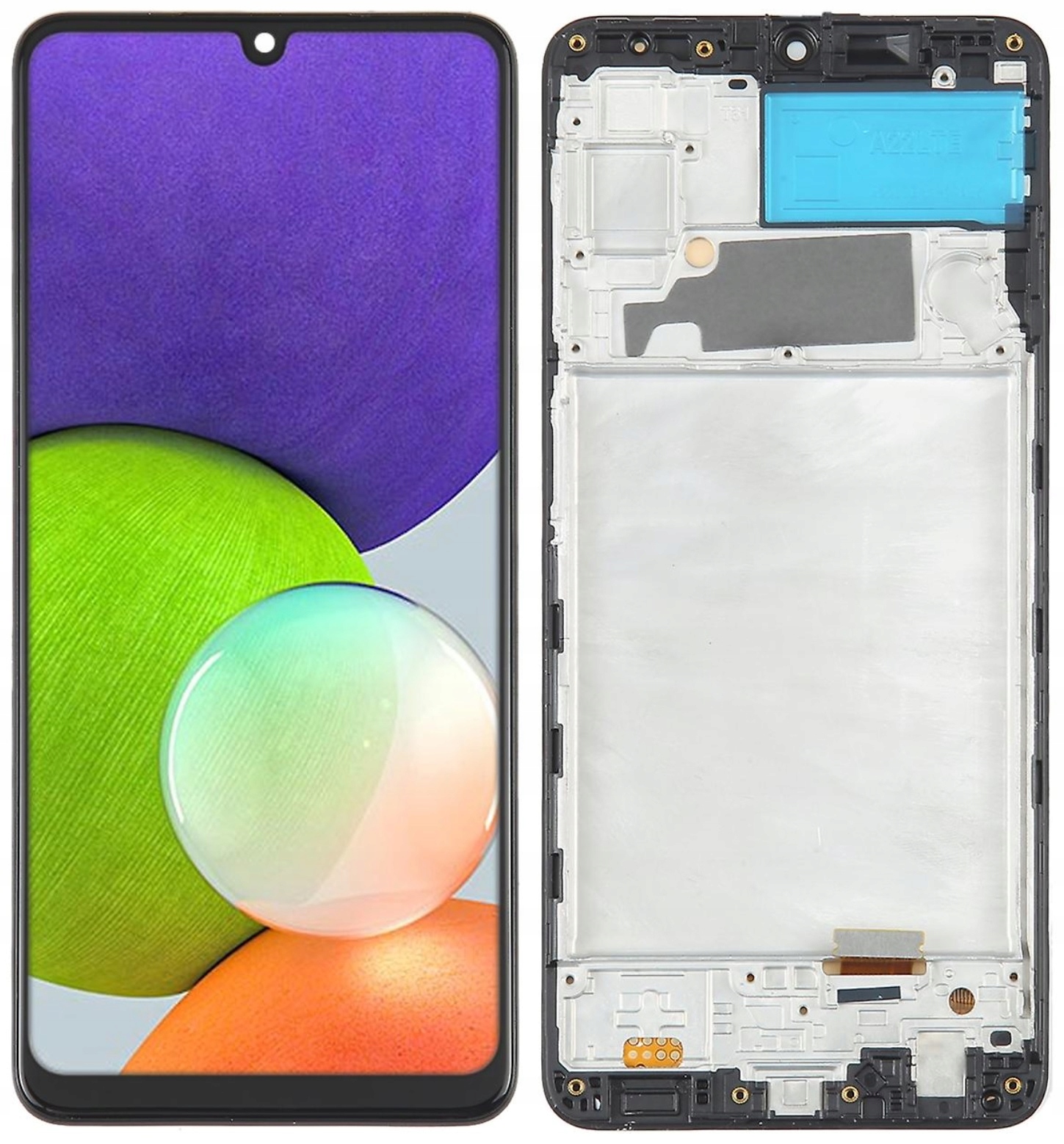 Oled displej pro Samsung Galaxy A22 4G A225 SM-A225 Rámeček černý