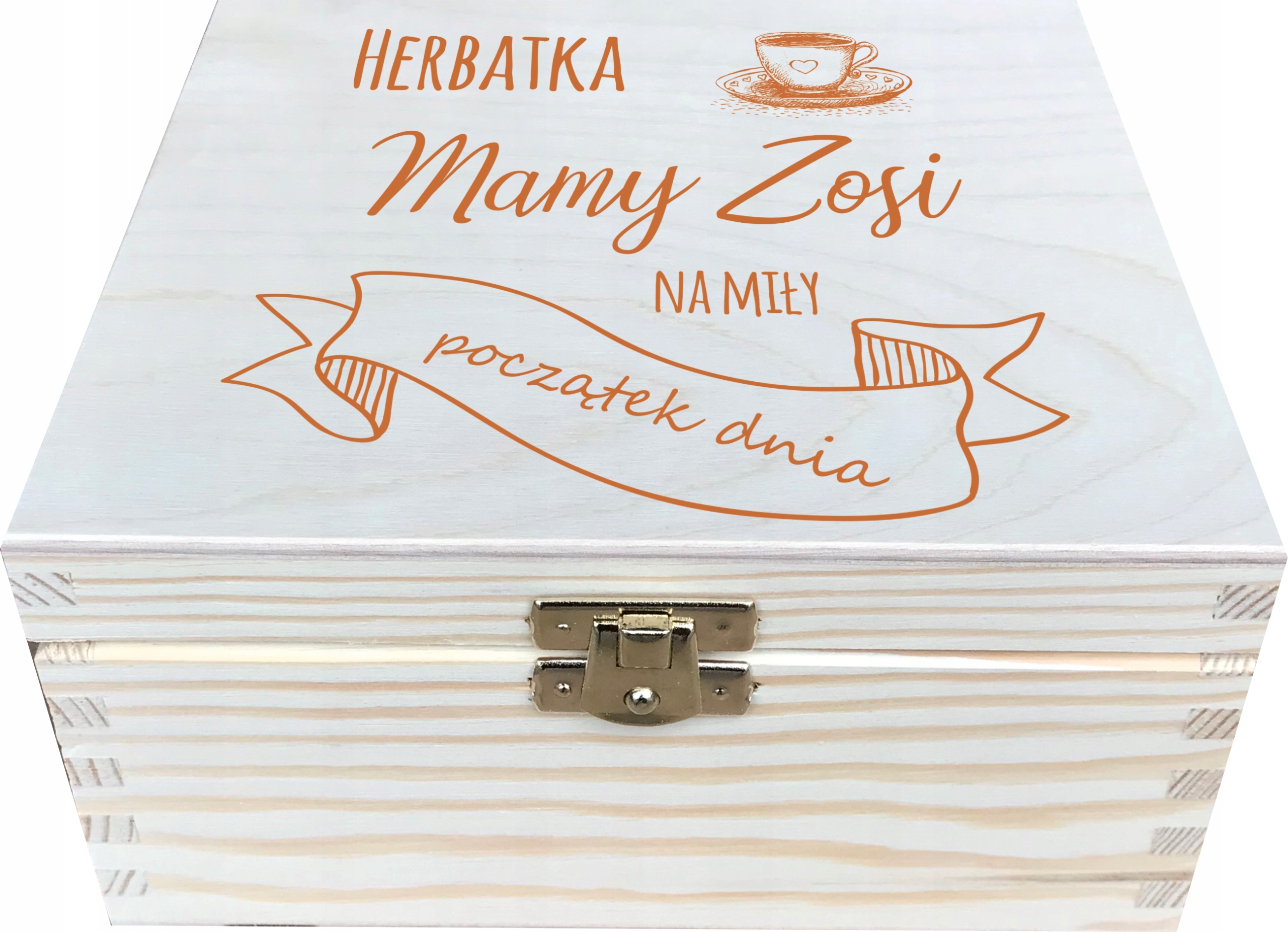 

Prezent Na Dzień Mamy Pudełko grawer herbaciarka