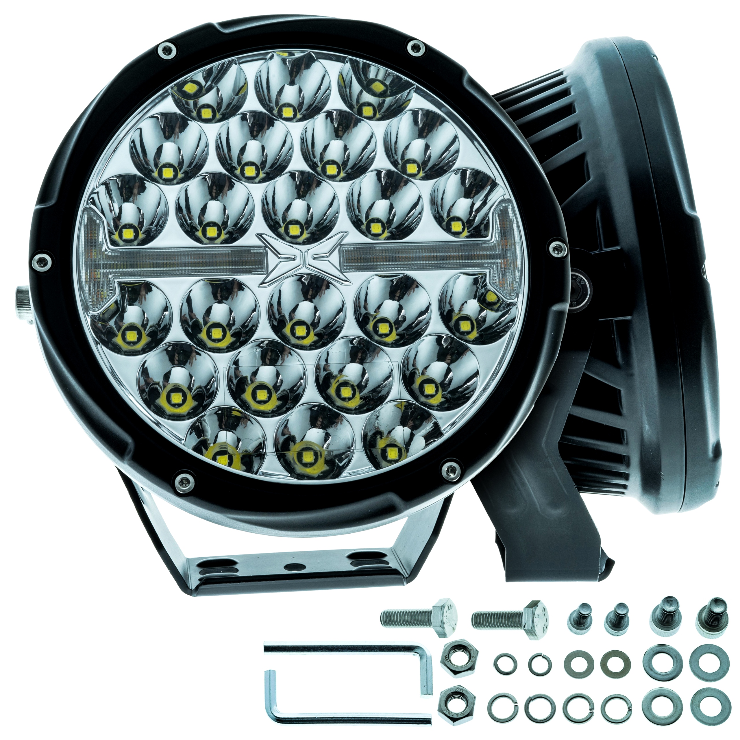 Led Cestná Lampa 104W 6000K Kombo 30° 60° Homologácia