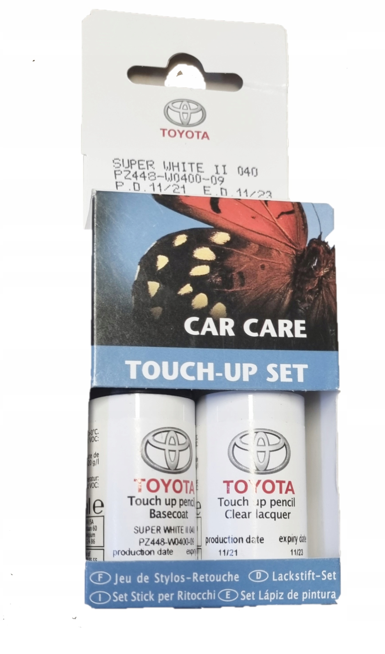 Toyota Lexus Zaprawka Farba Lakier Kolor Biały 040