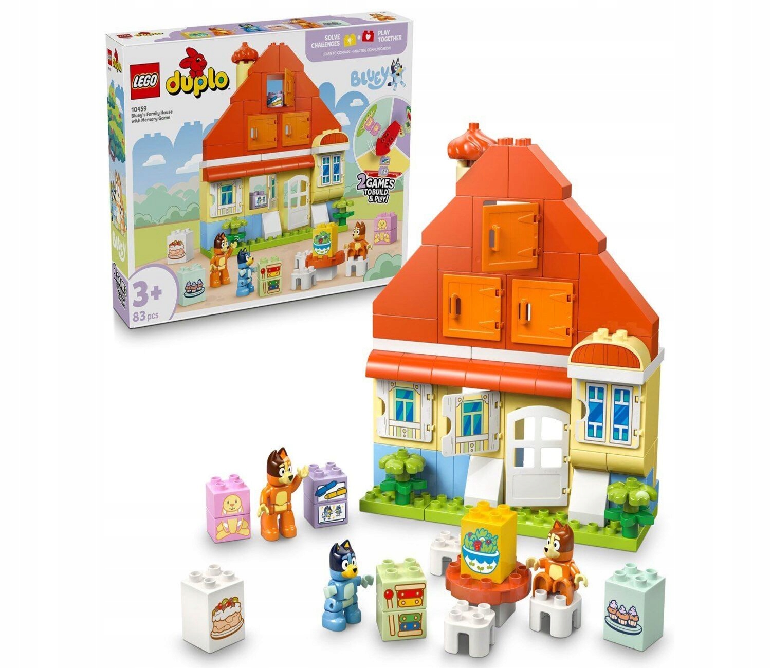 Lego 10459 Duplo Bluey Rodinný dům Blue s paměťovou hrou