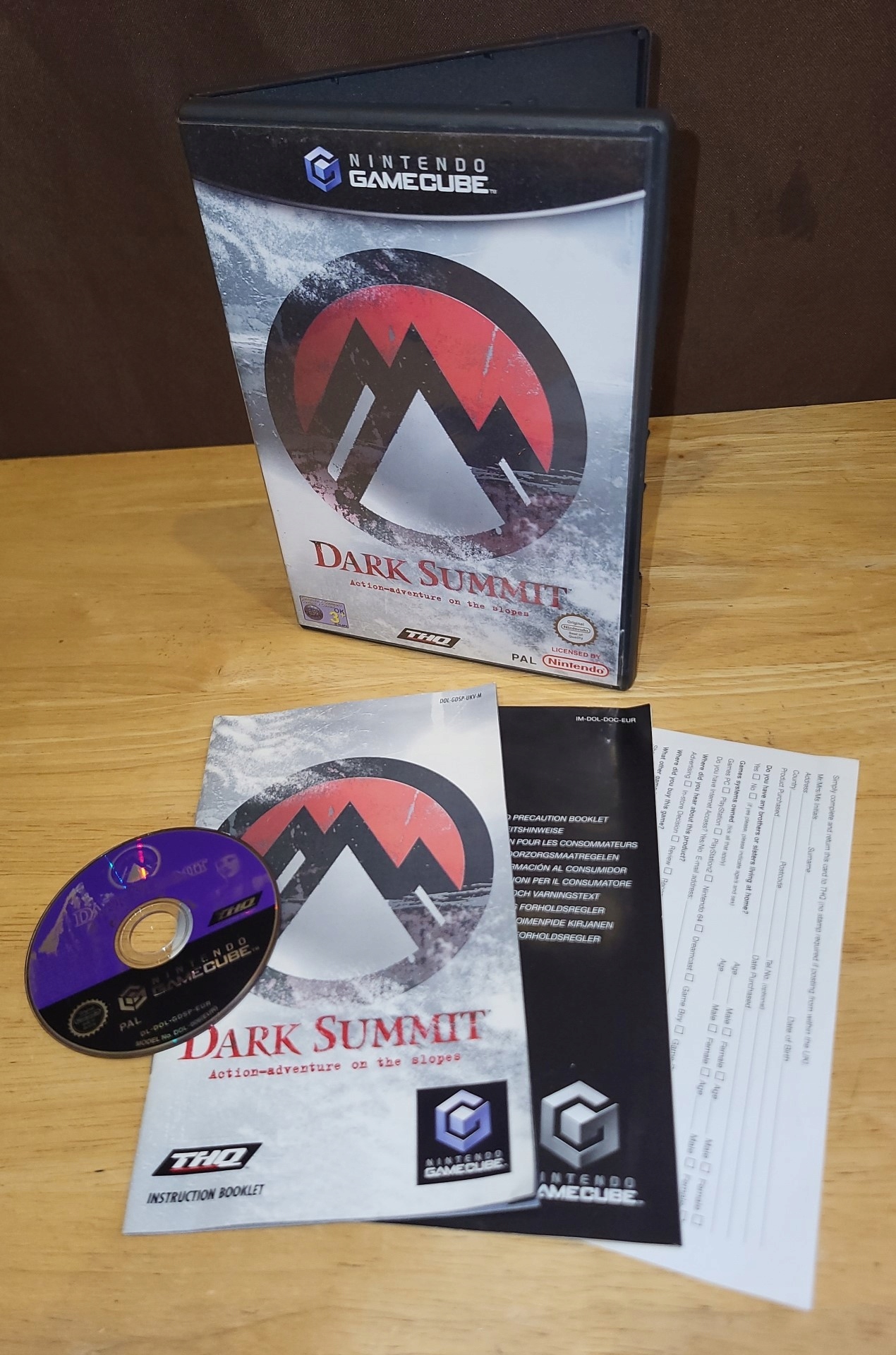 DARK SUMMIT - NINTENDO GAMECUBE GC KOMPLET