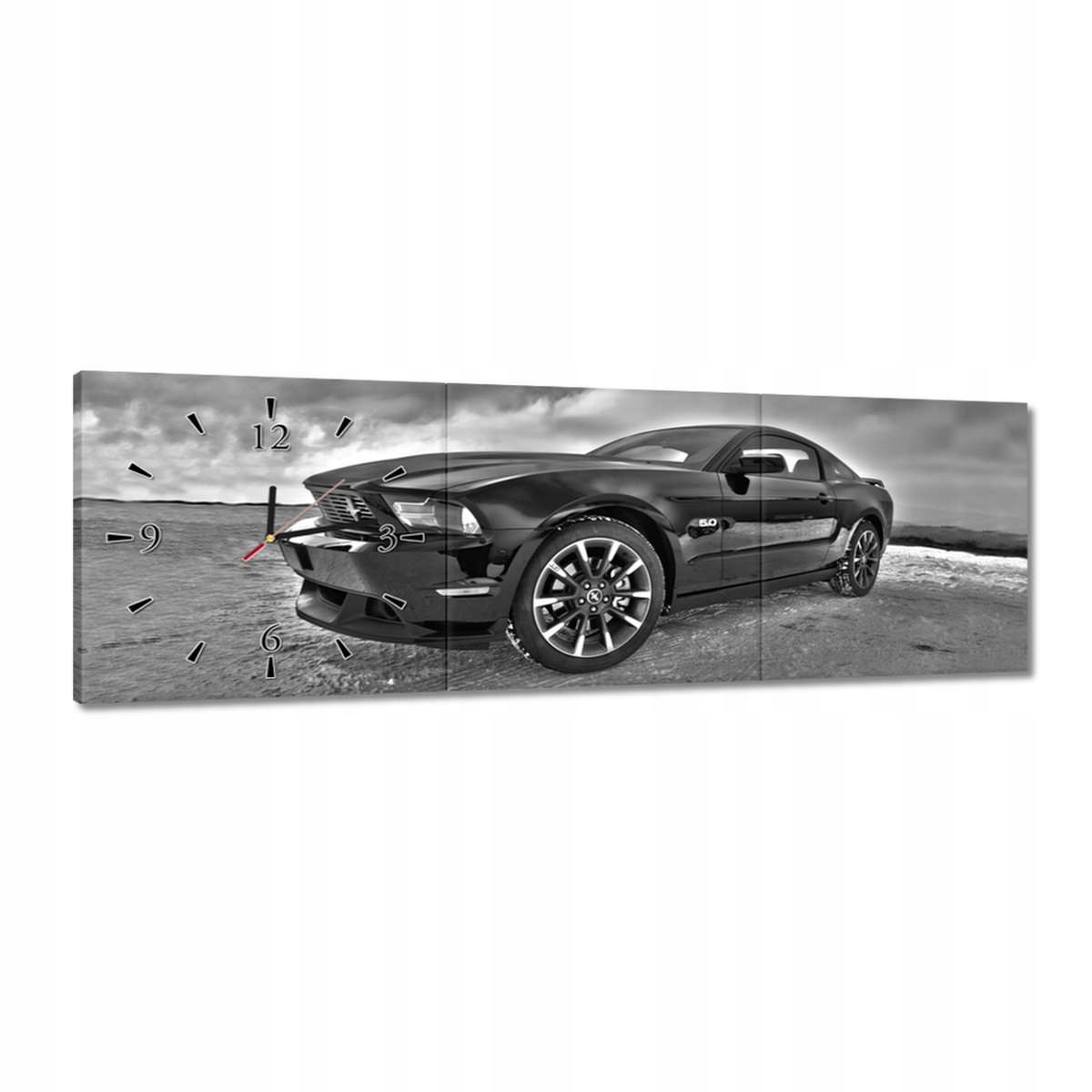 Hodiny 90x30 Ford Mustang na sněhu Auto Klasika vyrobené v Usa