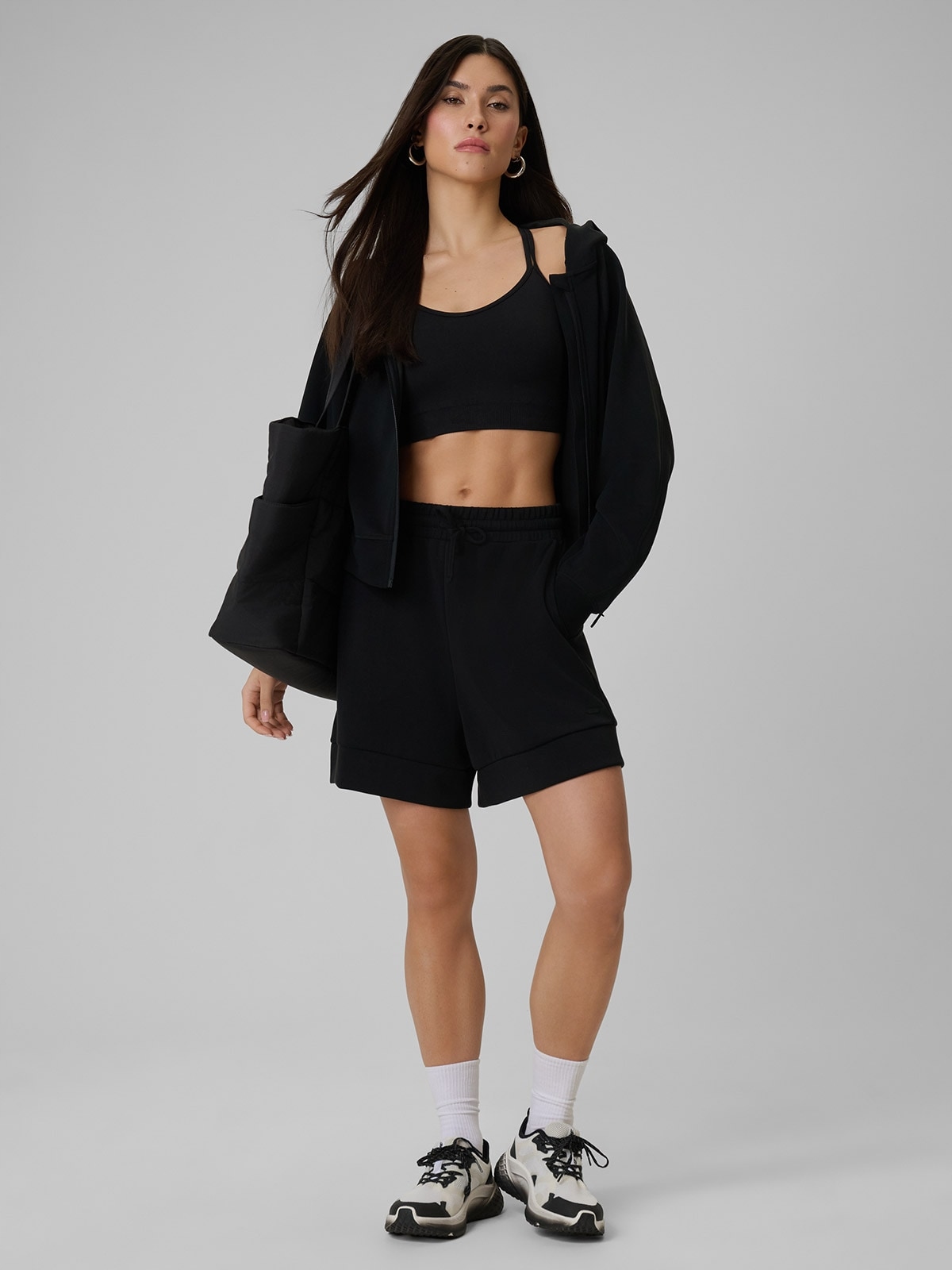 4F Kraťasy Černé Modalové Lehké M