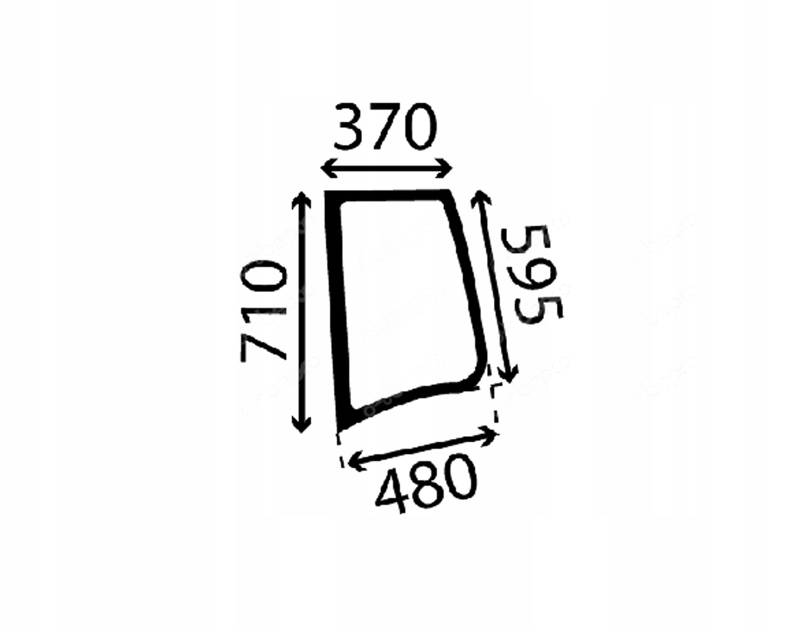 čelní sklo traktor Fendt boční levé 222812010650