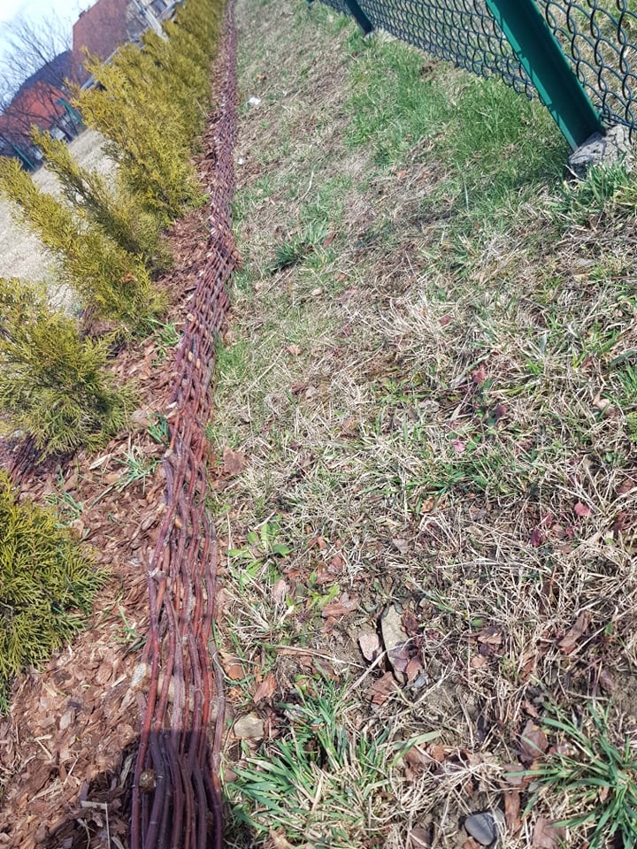 palisada wiklinowa, płotek wiklinowy 60x10 hit!!! Materiał inny materiał