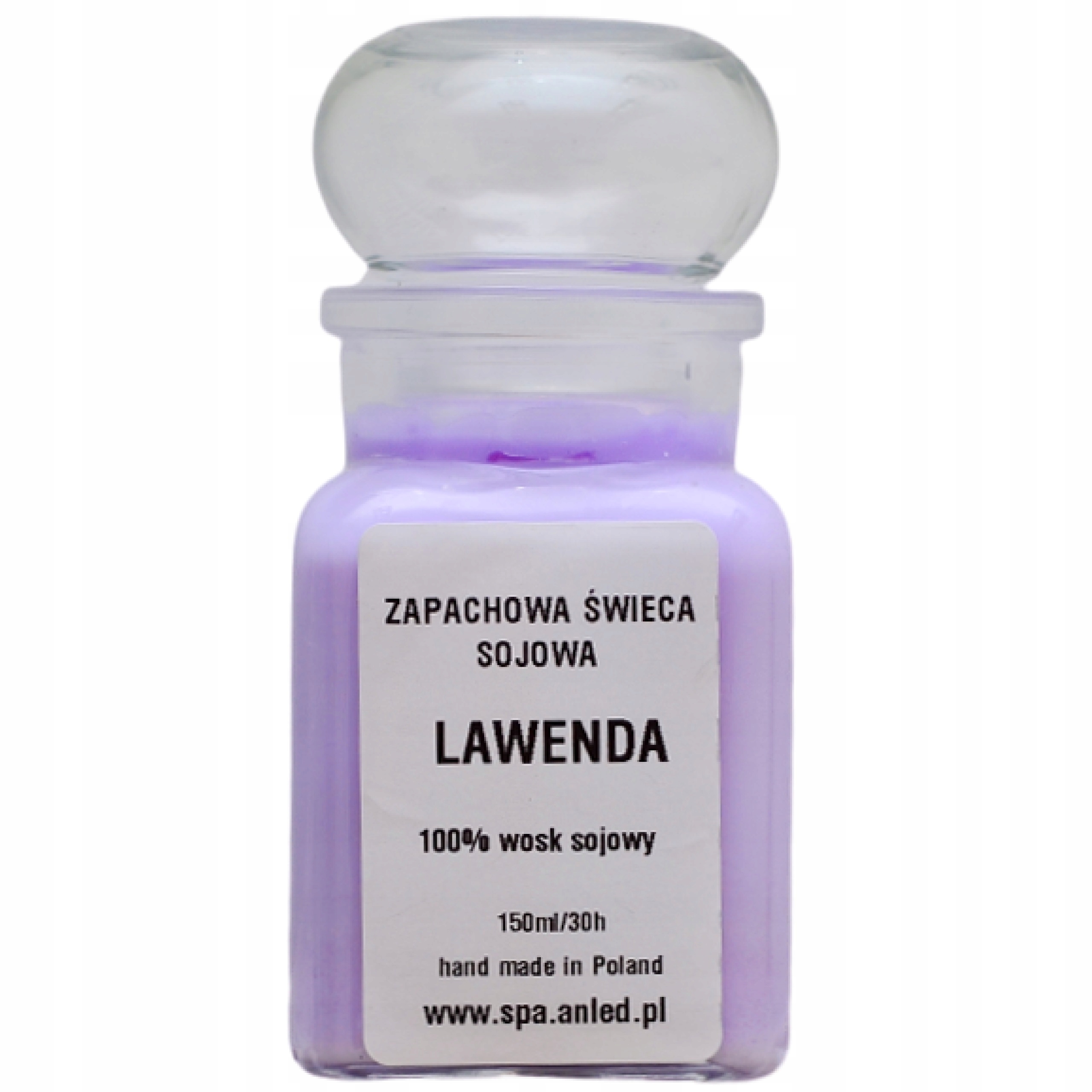 

Zapachowa Świeca Sojowa Lawenda 150ml aromaterapia