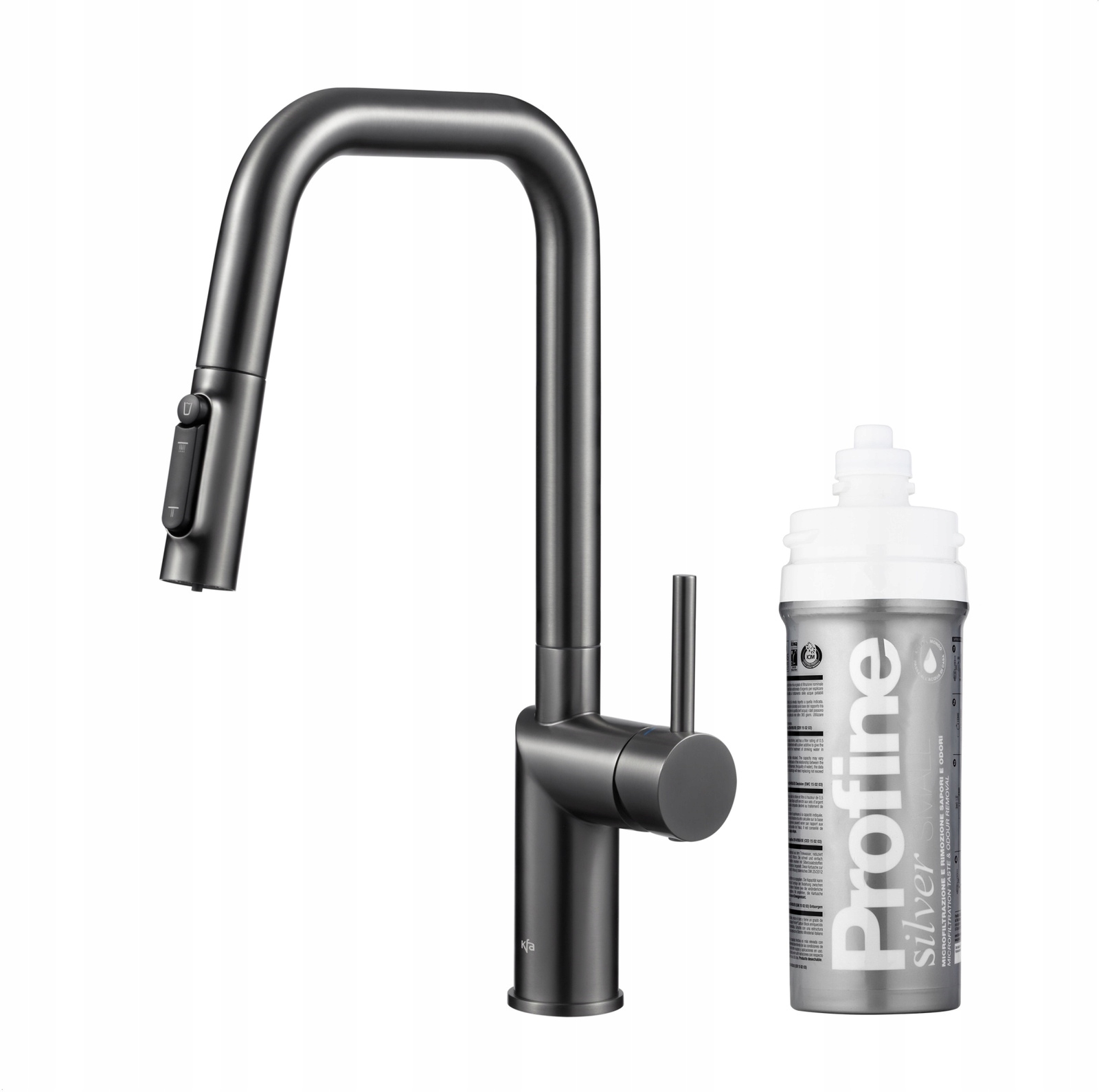 Kfa Kuchynská Batéria Duero Pure Style Profine Silver S, Gun Metal Grey