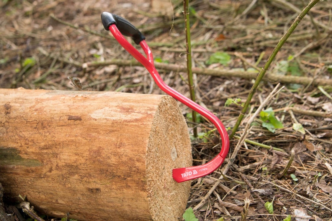 HAK DŹWIGNIA CHWYTAK DO PRZENOSZENIA WYCIĄGANIA PNI DRZEWA DREWNA Producent Yato