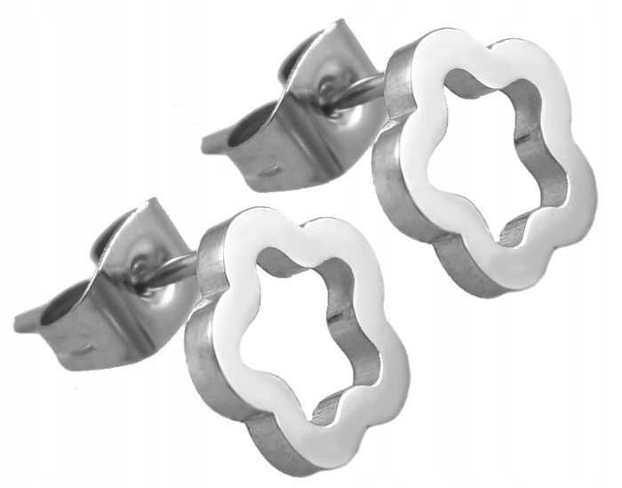 

Srebrne Kolczyki Celebrytki Ażurowe Kwiatki