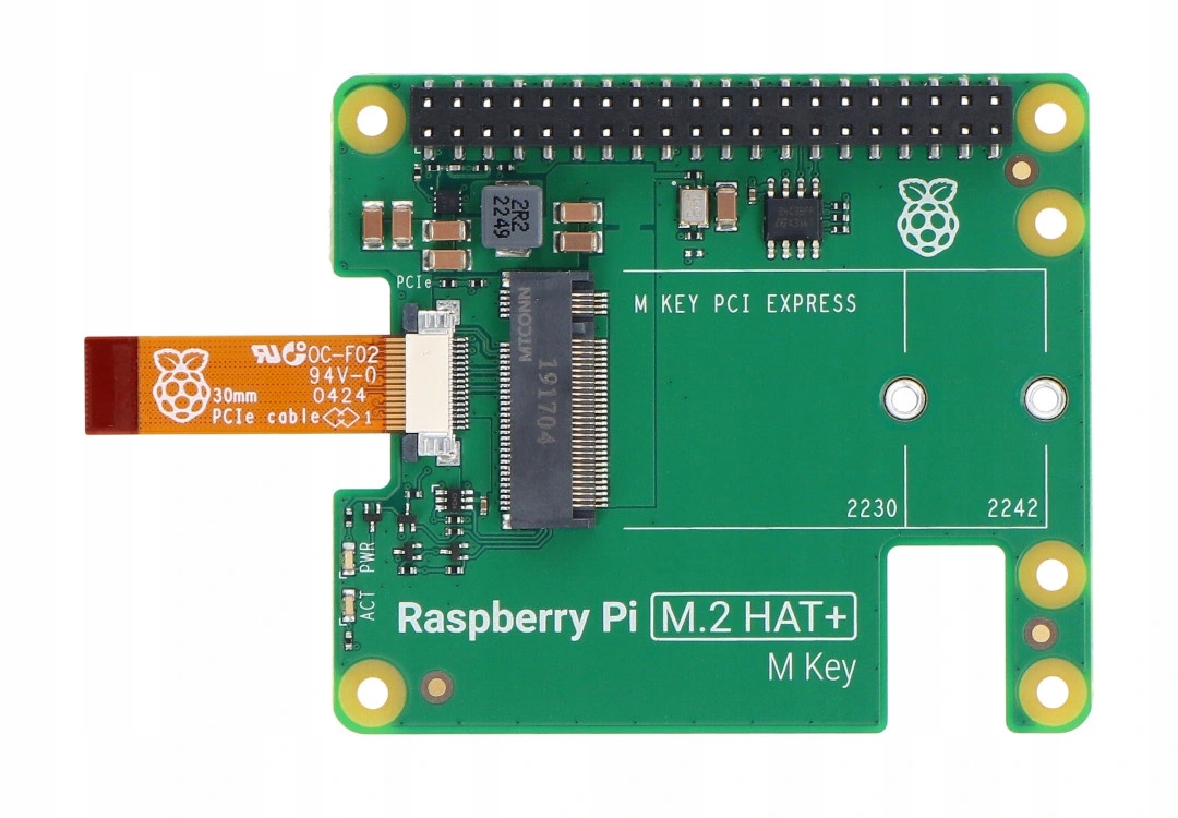 Raspberry Pi M.2 HAT+ - nakładka do dysków NVMe i akcesoriów M.2 Producent Raspberry pi