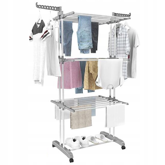 Levně Velký Skládací Vertikální Sušák na Prádlo, 172x76x50 cm
