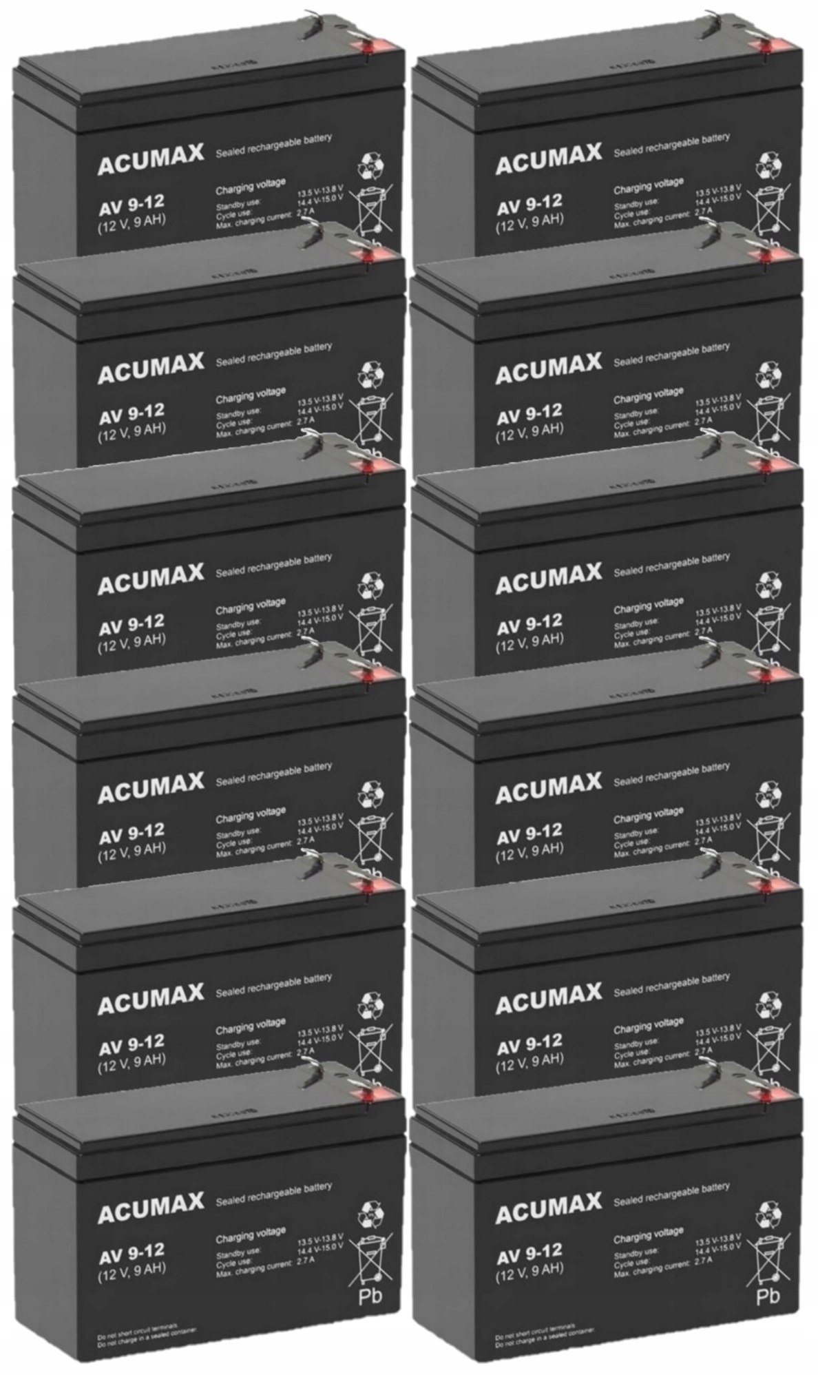 TBC49 Baterie Zestaw Akumulatorów Do Ups Apc Eaton Powerwalker 12x Av 9-12