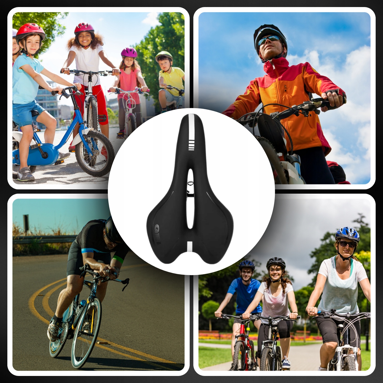 SIODEŁKO ROWEROWE SPORTOWE MĘSKIE ŻELOWE ANTYWSTRZĄSOWE SIODŁO DO ROWERU Stan opakowania oryginalne