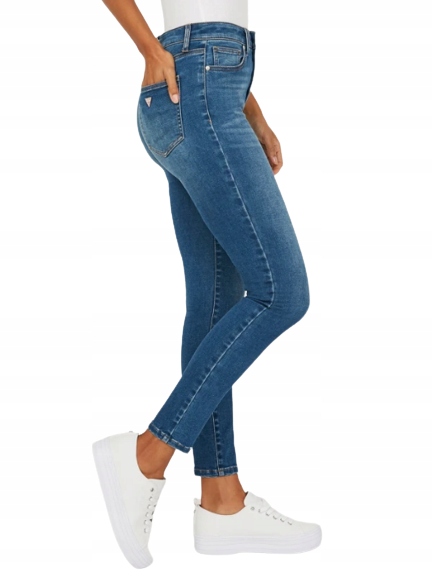 Guess dámské džíny Tamara High-Rise Skinny Jeans modré 28