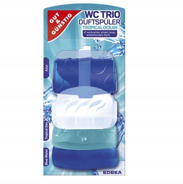 

G&g Trio Zawieszka Żelowa Do Wc Ocean 3 Wkłady