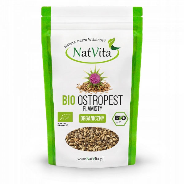 

Ostropest Plamisty Bio ziarna 900g NatVita