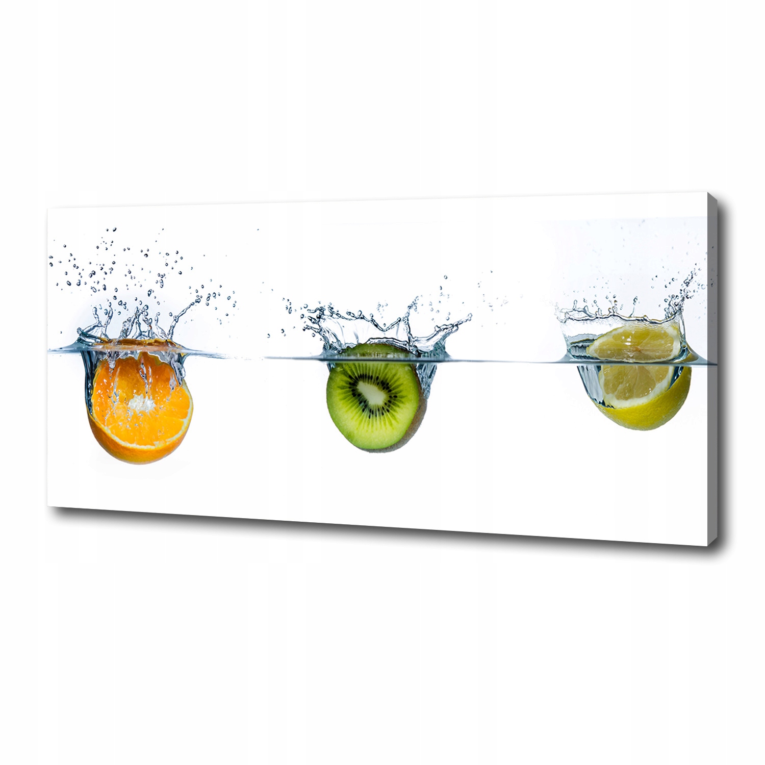 

Foto obraz na płótnie Owoce pod wodą 125x50 cm