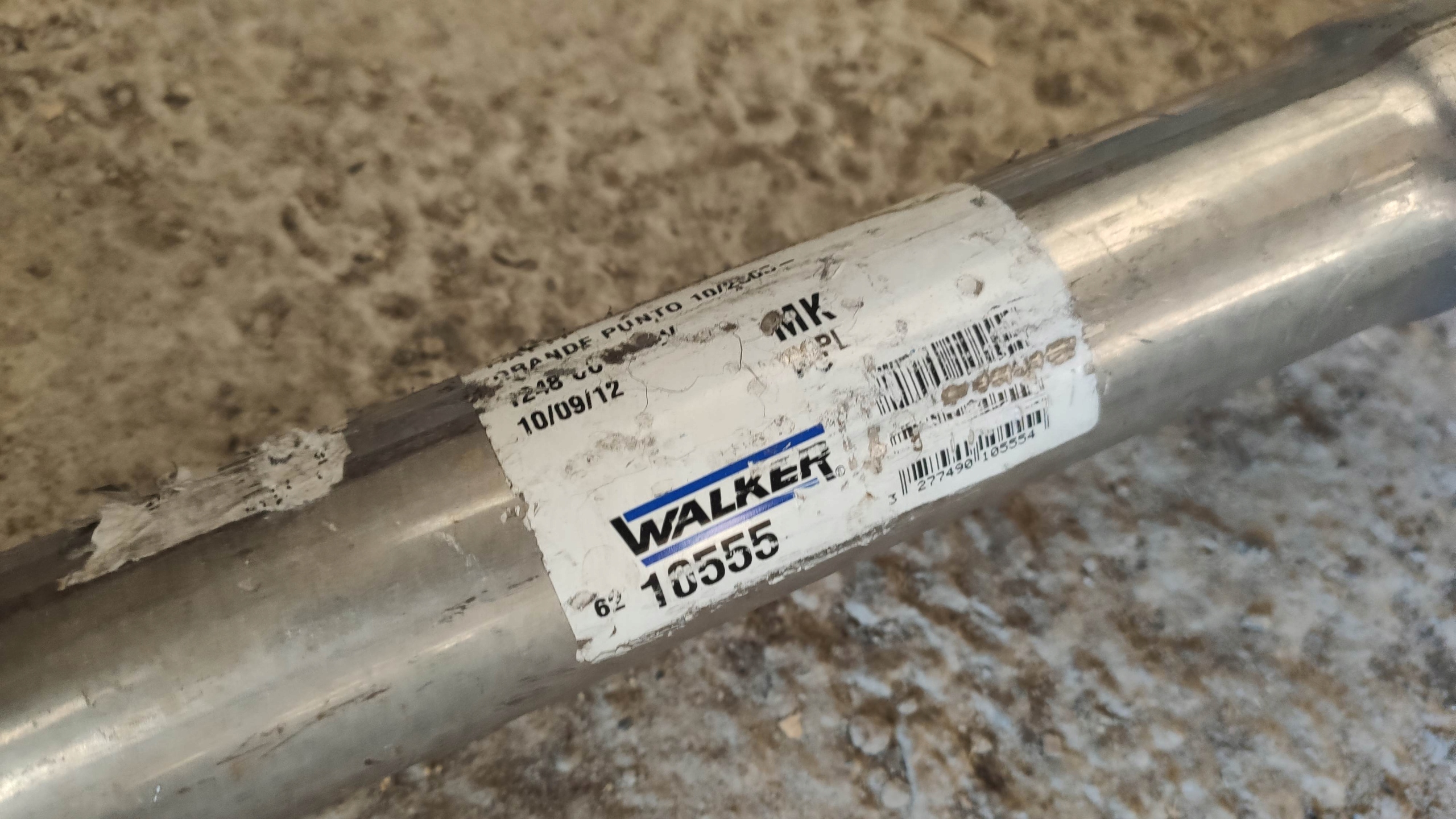 10555 - ГЛУШИТЕЛЬ ТРУБА WYCECH ALFA MITO FIAT PUNTO 1.3 05-