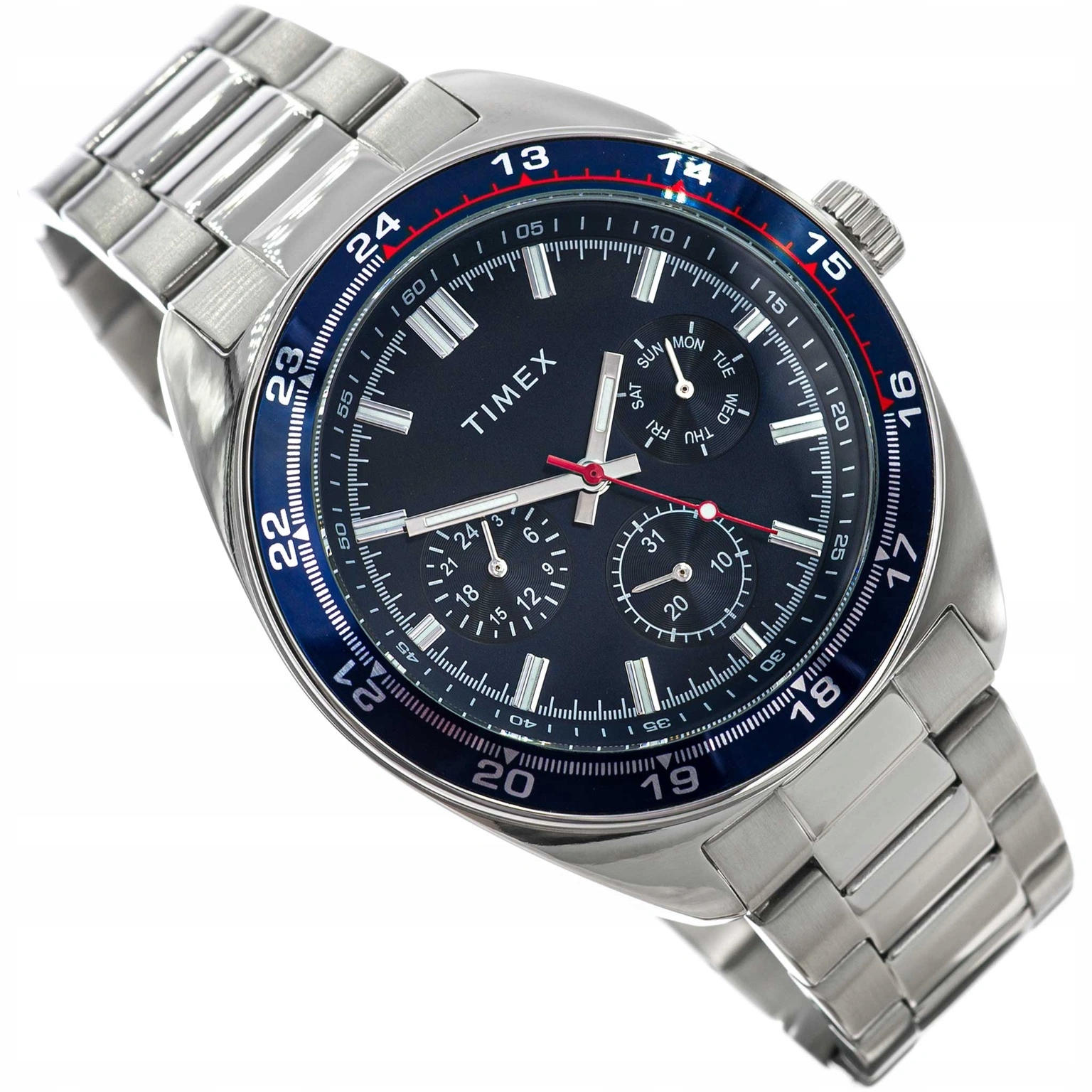 Pánské Hodinky Timex TW2Y22700 Weston Stříbrné Na Náramku, Originální