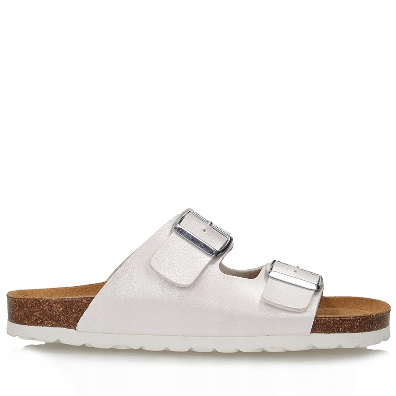 Nazouváky Přírodní kůže Elegantní Pohodlné Bílé Toscanio Cj 0014-41
