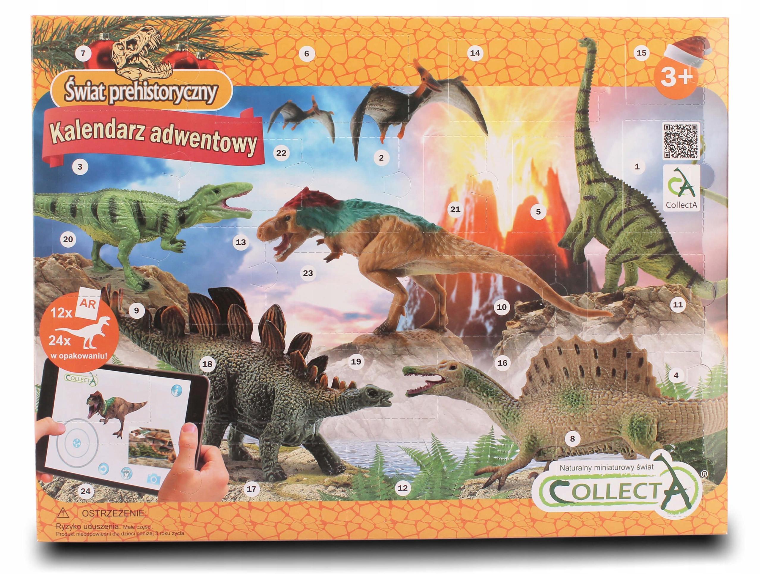 Адвент-календарь Collecta 84177 Динозавры, 24 фигурки, от 3 лет