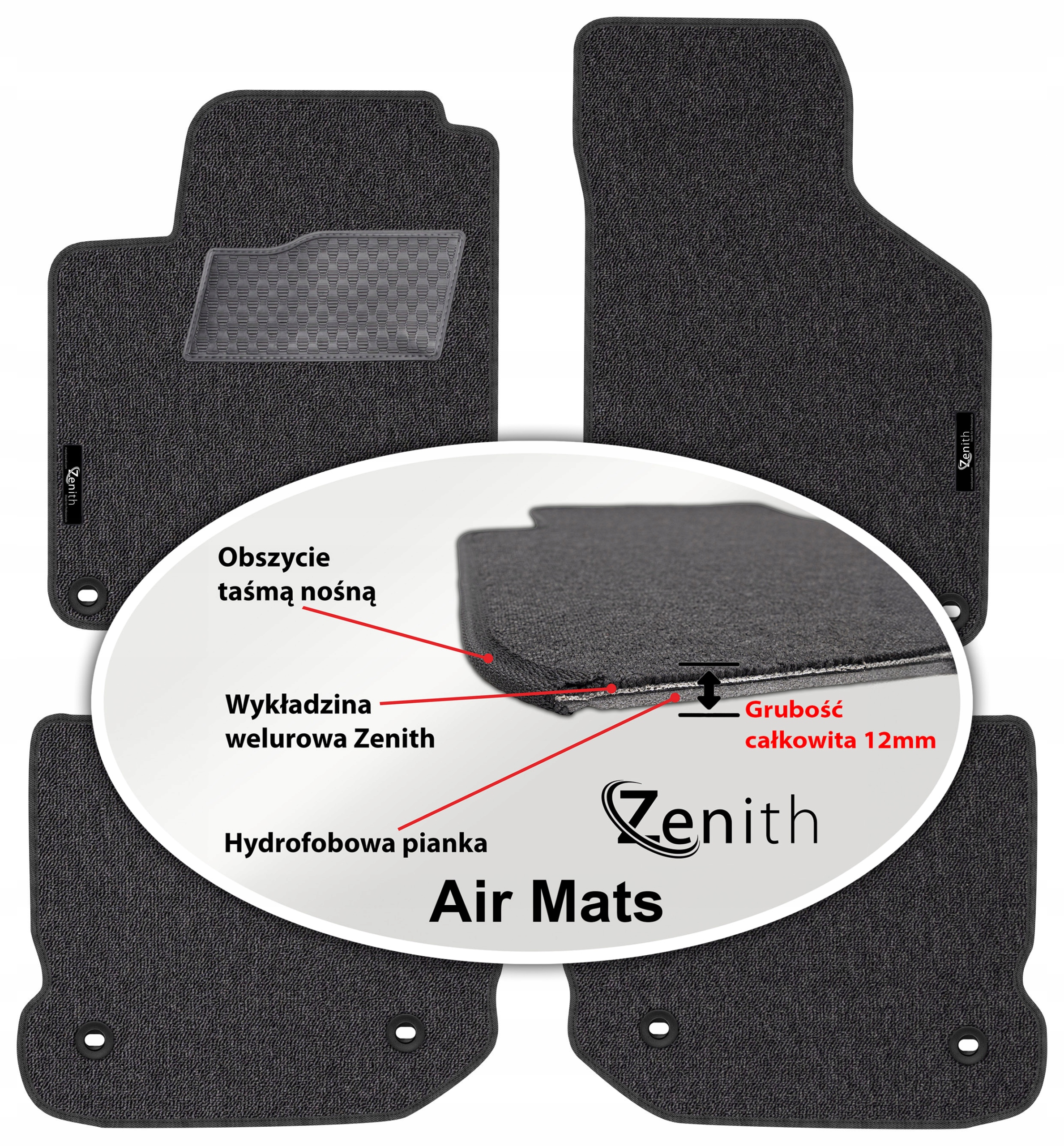 Vw Golf IV 1997-2003 Velurové koberce do auta Zenith Air Mats
