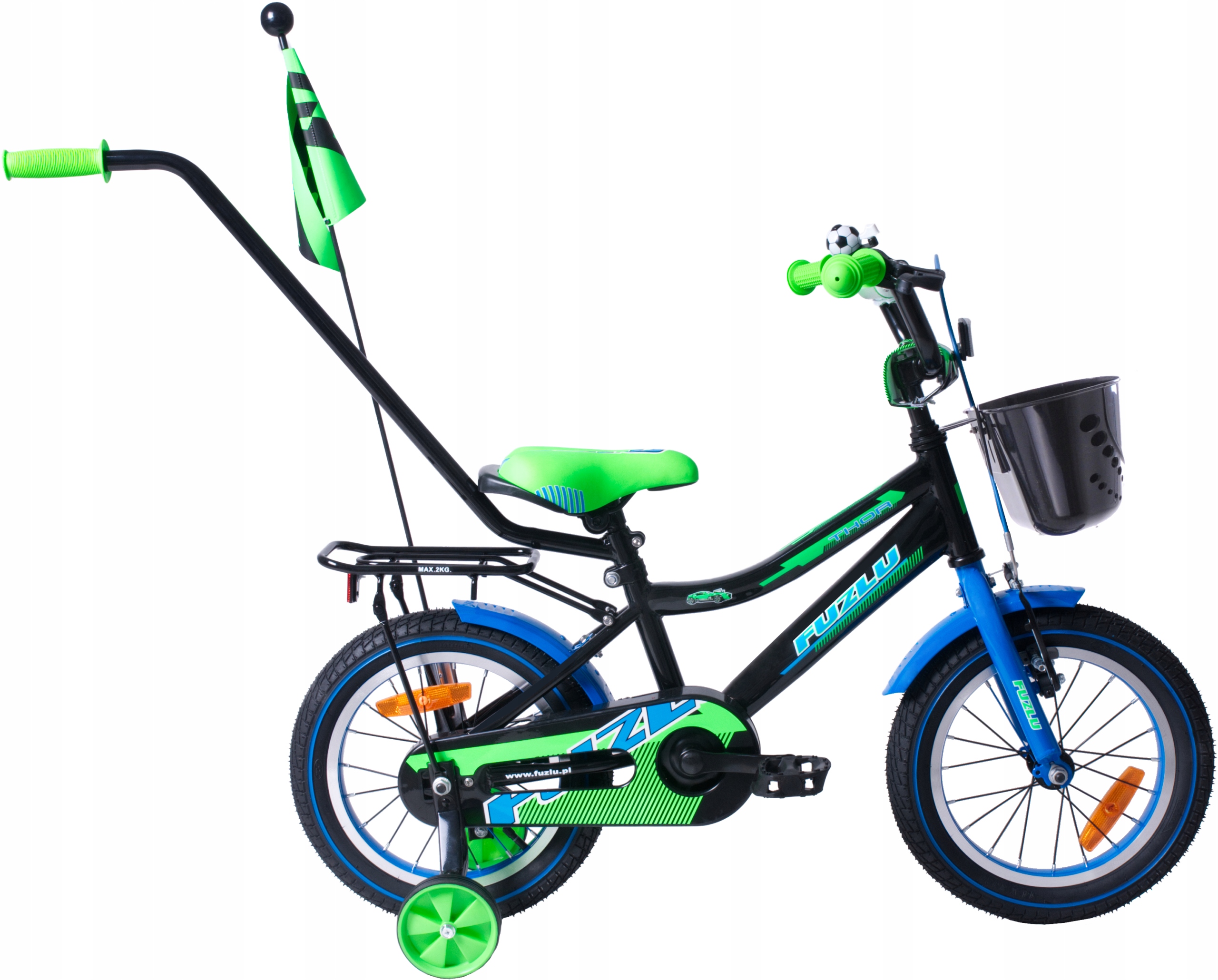 Rowerek Rower Fuzlu Thor Bike 14 Prowadnik