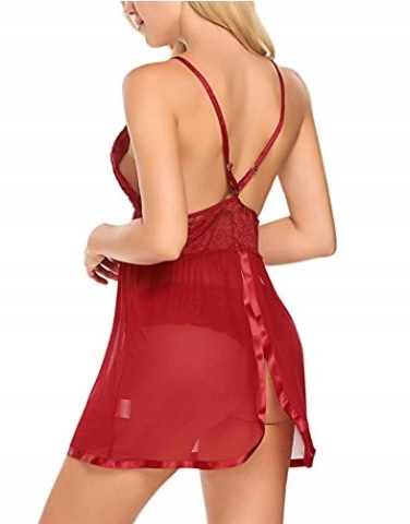 KOSZULKA NOCNA KORONKOWA 3 kolory (K166) L/XL Płeć kobieta