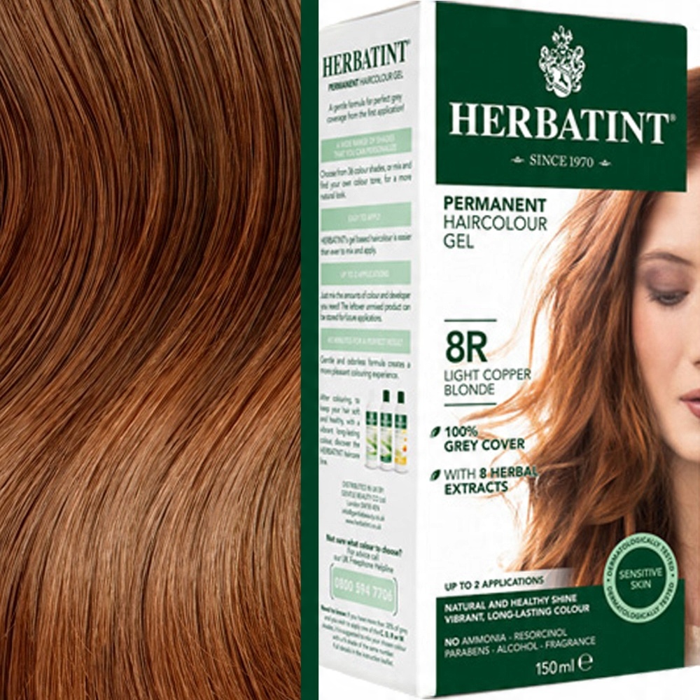 

Farba Herbatint 8R Jasny Miedziany Blond 150ml