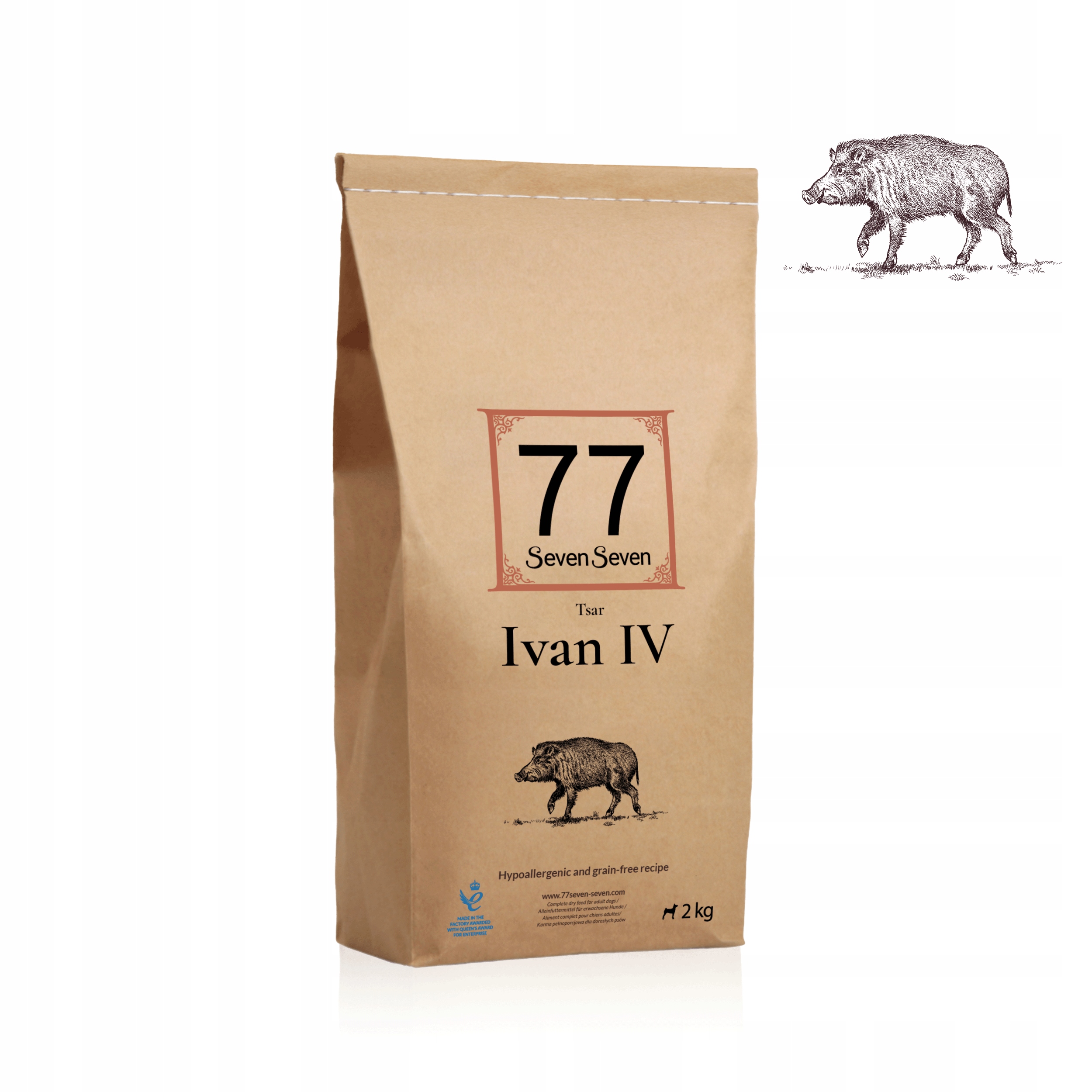 Ivan IV 2kg z dzikiem 77 Petfood