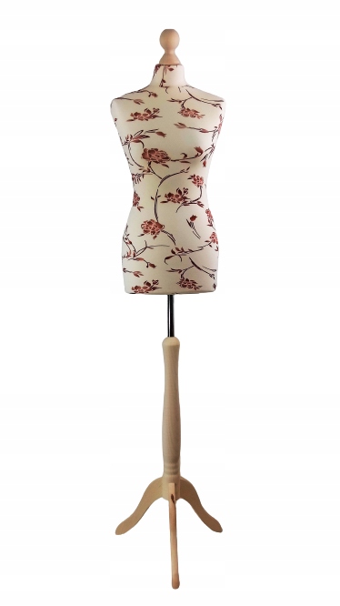 Krejčovská figurína 36 S/m krémový vzor stojan eko