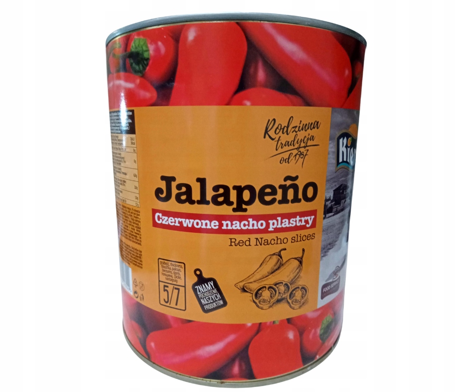 

Papryka Jalapeno czerwona krążki 3kg