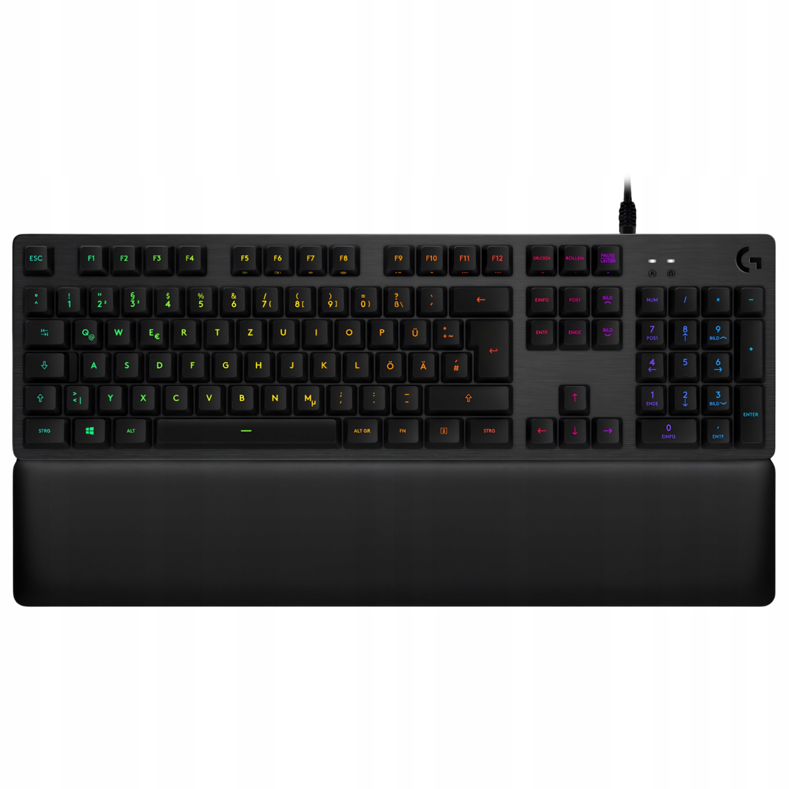 Mechaniczna klawiatura Logitech G G513 Carbon Rgb Romer-g Tactile +podpórka