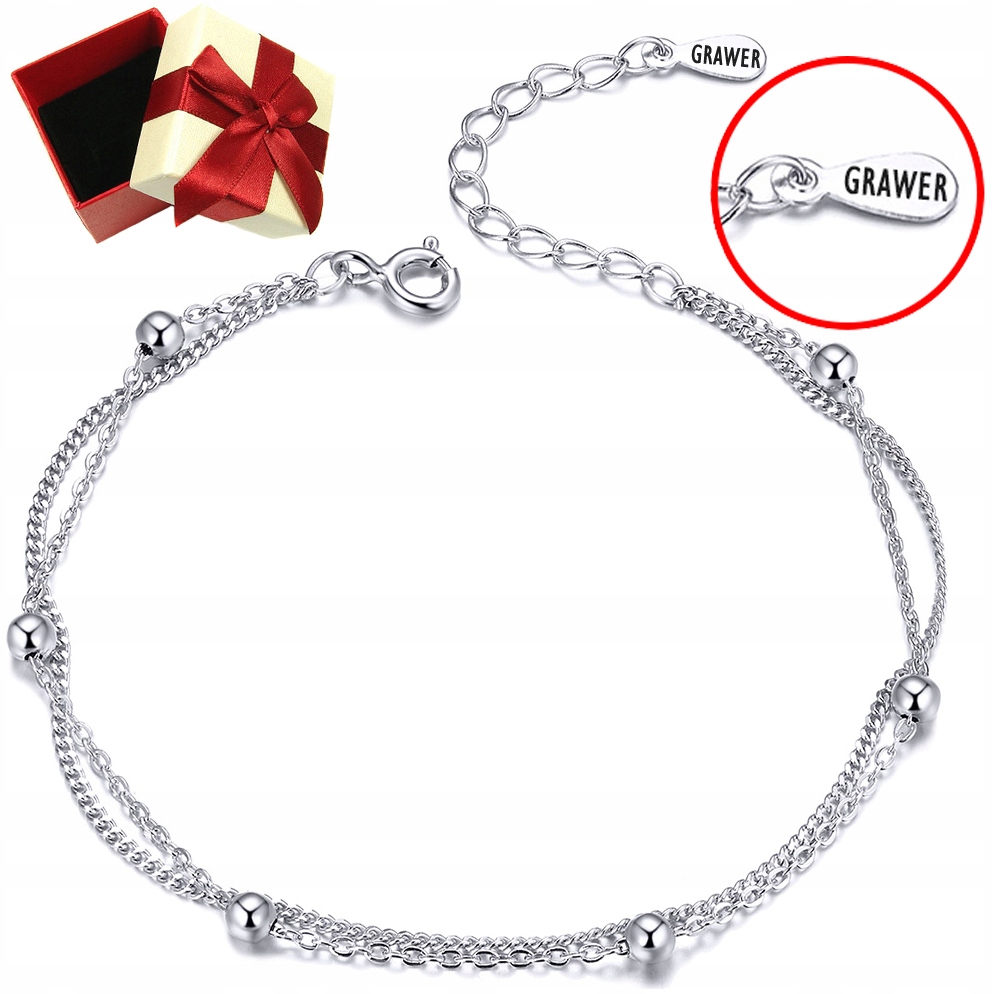 

Bransoletka srebrna do Charms Pandora beads pr 925