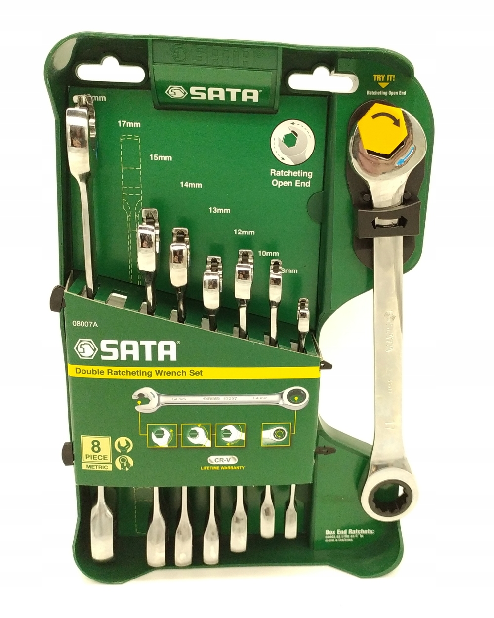 8 ГАЕЧНЫЕ КЛЮЧИ С ХРАПОВЫМ МЕХАНИЗМОМ 8-19