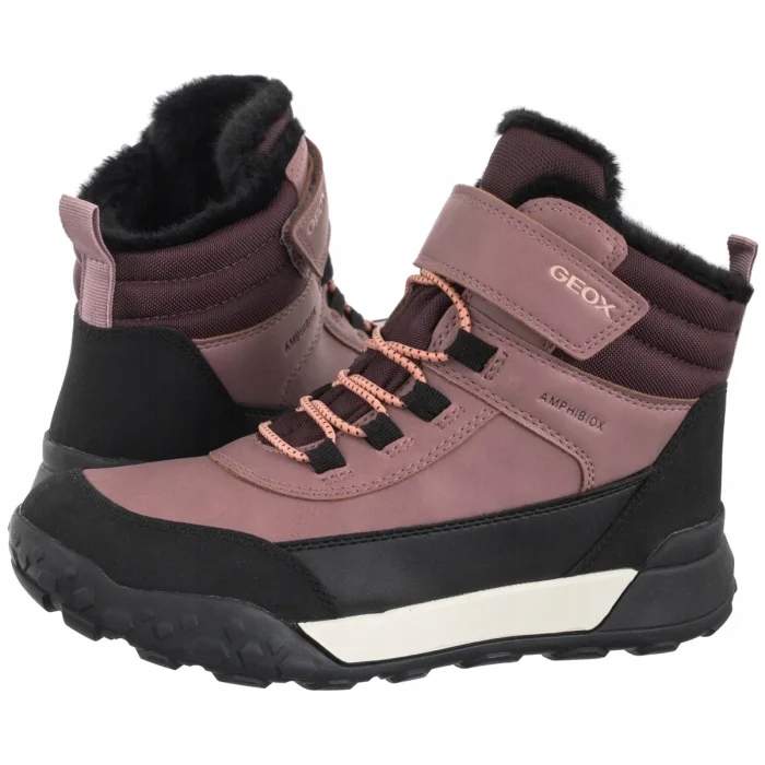 Buty Śniegowce dla Dzieci Geox J Trekkyup B Abx Dk Rose J46M7A Różowe