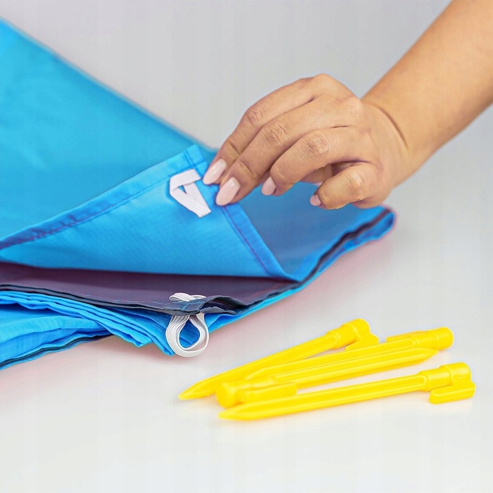 MATA PLAŻOWA KOC PIKNIKOWY POKROWIEC 200x140 PIKNIKOWA WODOODPORNA Kształt prostokątny