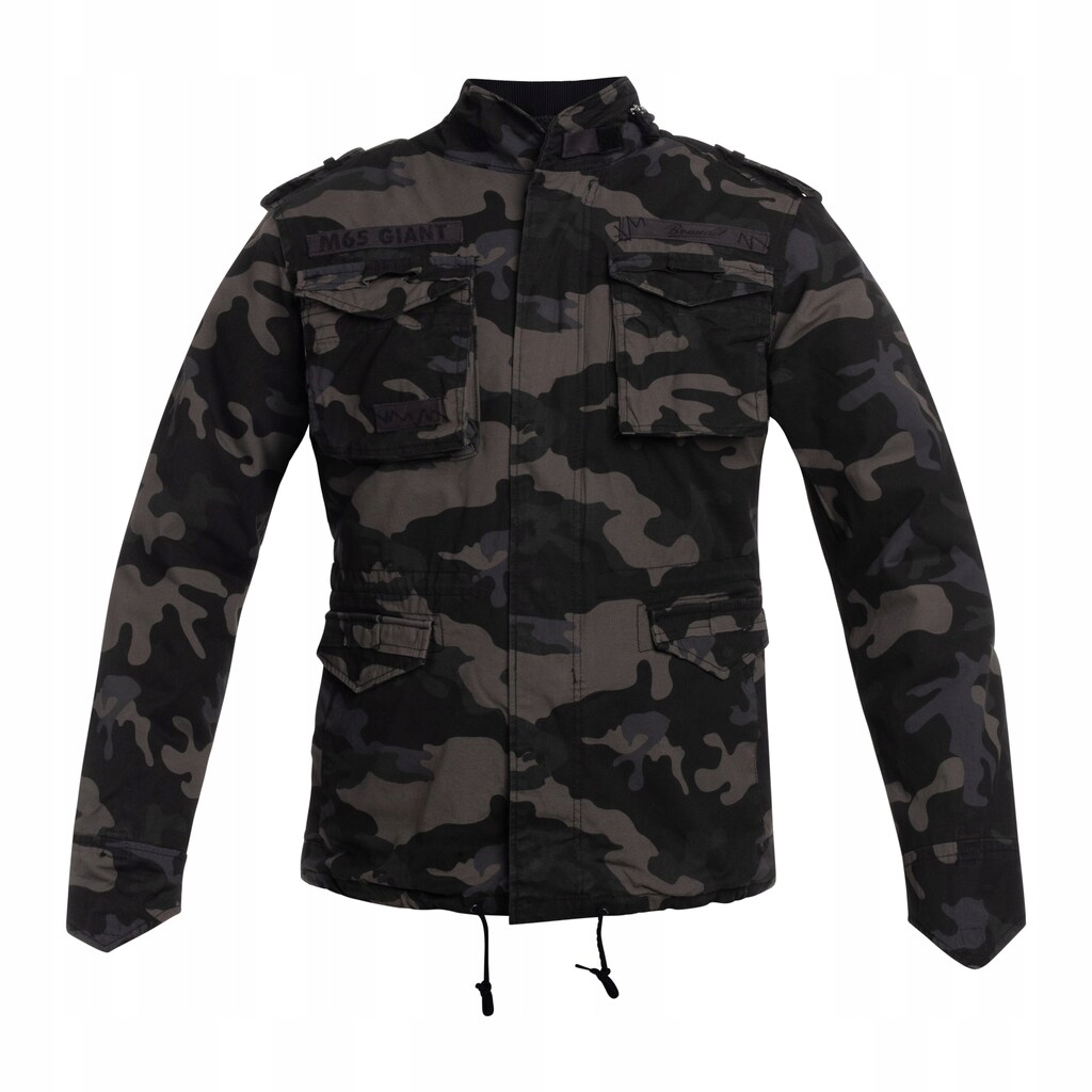 Bavlněná parka bunda maskáčový s kapucí Brandit M65 Giant Dark Camo 4XL