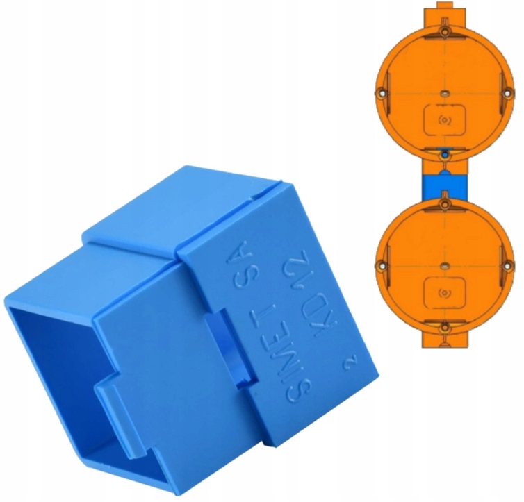 

Simet Króciec Dystansowy 22x22 Łącznik do Puszek