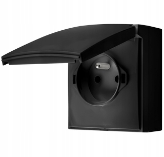 SIMON AQUACLICK Gniazdo pojedyncze IP44 natynkowe