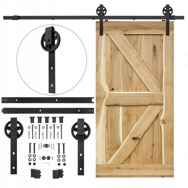 Prowadnica ścienna do drzwi jednoskrzydłowych KOŁO NGB