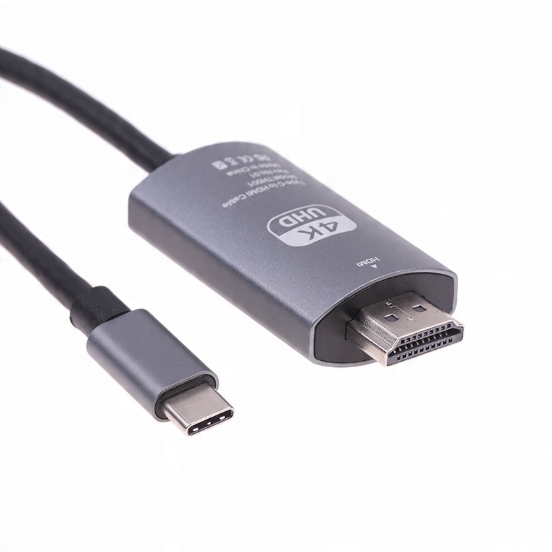 

Kabel Przejściówka Usb-c Do Hdmi 4K Uhd 200CM Mhl