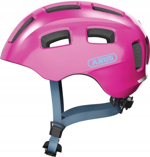Kask rowerowy Abus Youn-I 2.0 Led S 48-54 cm różowy brokatowy